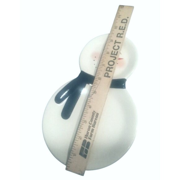 Snowman Plate LTD Commodities Christmas Cookies Snacks/ Treats Plate - Picture 6 of 12